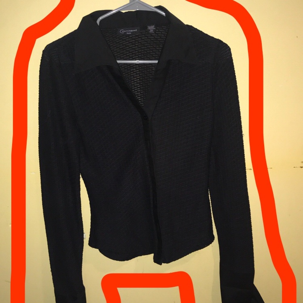 Stretchy black blouse